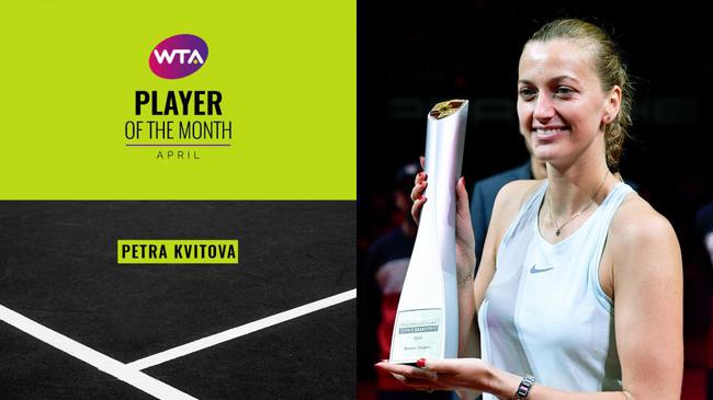 WTA四月最佳球员 科维托娃当选